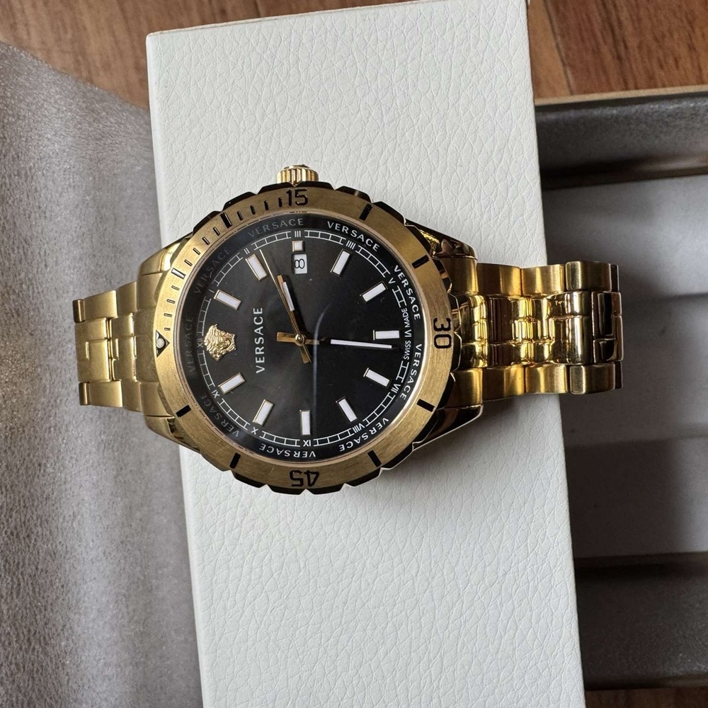 Versace gold watch